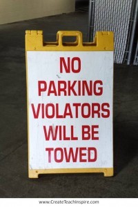 No Parking Violators Towed
