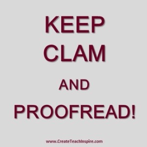 Keep Clam and Proofread Tuscawilla Creative