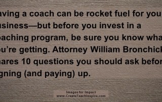 Questions to ask before signing up for a coaching program