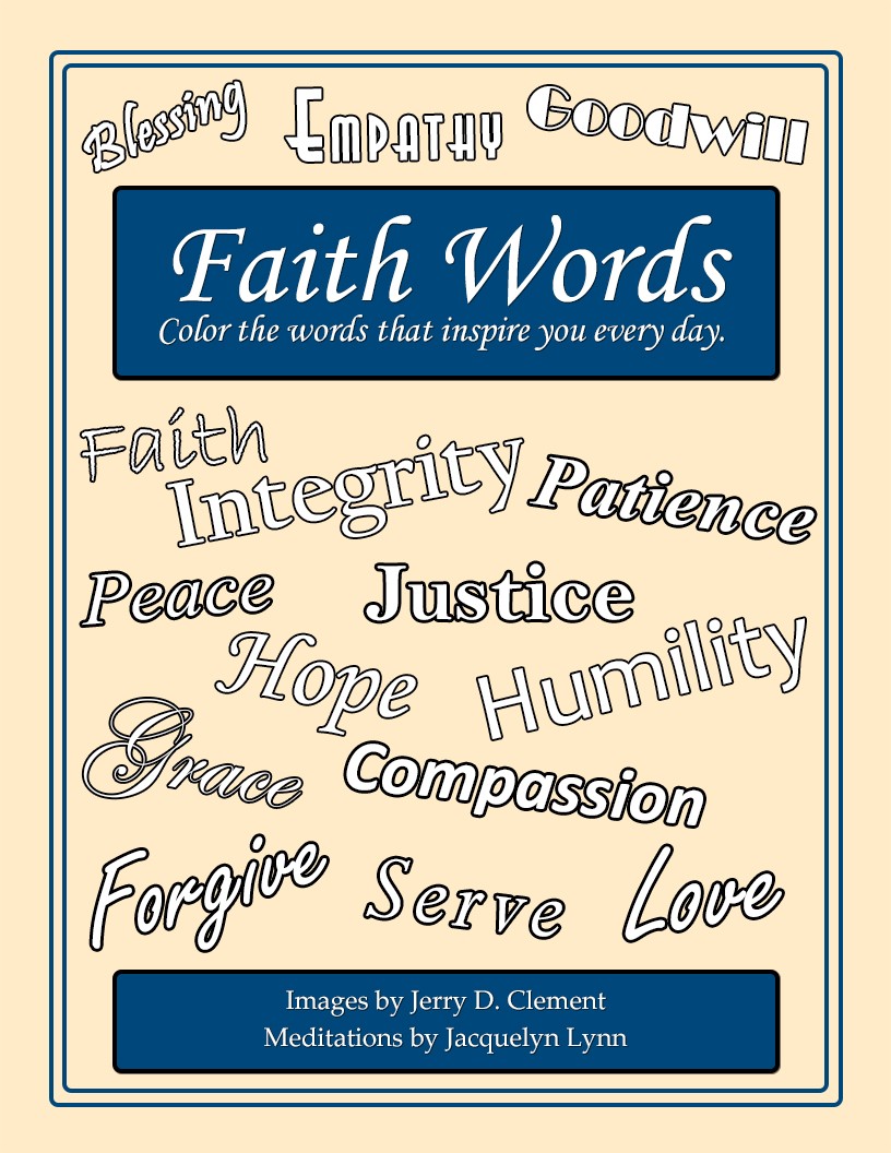 Faith Words Adult Coloring Book - Color the Words that Inspire You Every Day