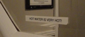 hot water is very hot