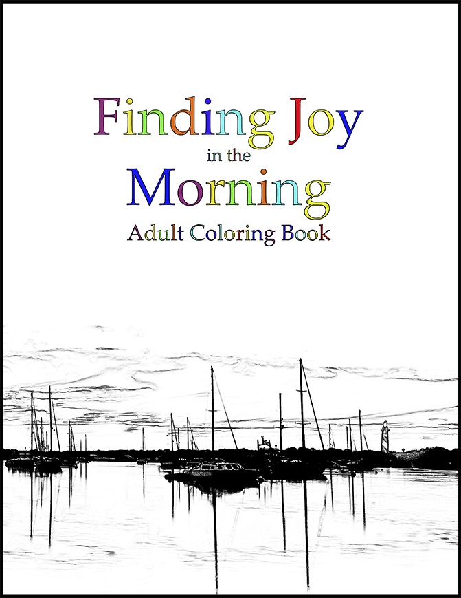 Finding Joy in the Morning Adult Coloring Book cover