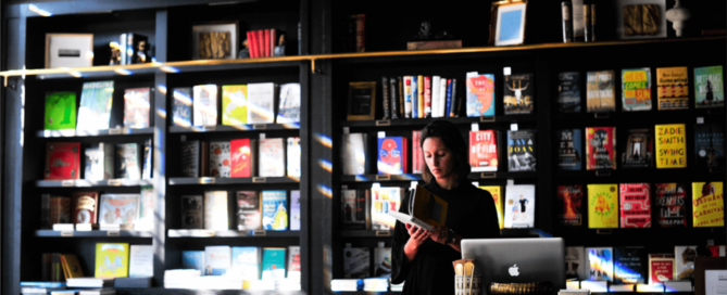 Bookstore with Simple Facts About Self-Publishing by Jacquelyn Lynn