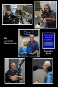 Jacquelyn Lynn, John Crossman, Mike Gilland - recording The Crossman Conversation